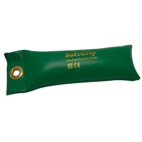 SoftGrip Hand Weight 2 lb Green for Easy Grip Workouts