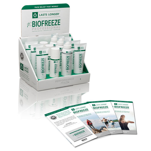 Biofreeze Countertop Display 12 Piece Pain Relief Bundle