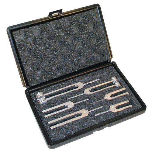 Tuning Fork Clinical Grade Set 128-4096 Cps 6 Pc Case