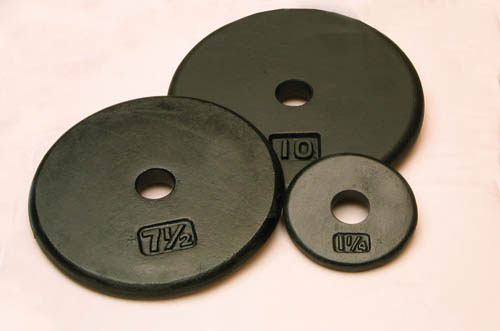 Round Iron Disc Weight Plates 1 1/4 Lbs For Fitness