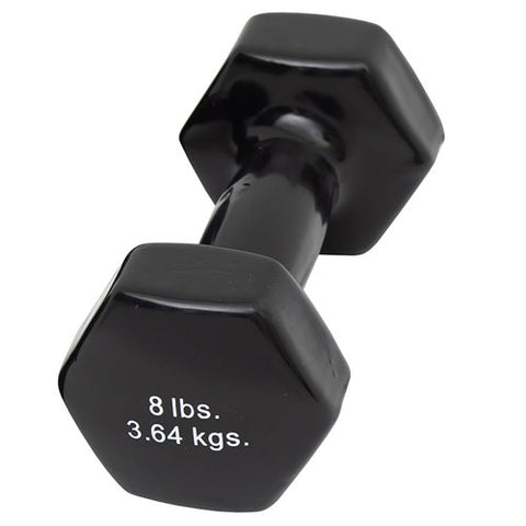 Dumbell Weight Color Vinyl Coated 8 Lb For Home Gym