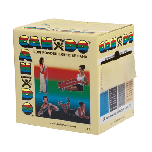 Cando Exercise Band Tan XX-Light 50-Yard Dispenser Box