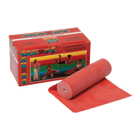 Cando Exercise Band Red Light 6-Yard Roll for Rehab Training