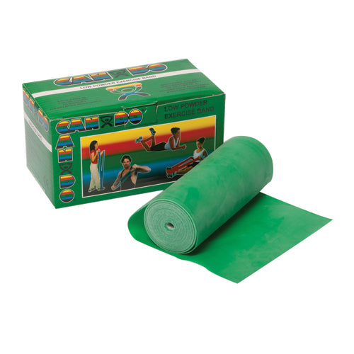 Cando Exercise Band Green Medium 6-Yard Roll for Rehab