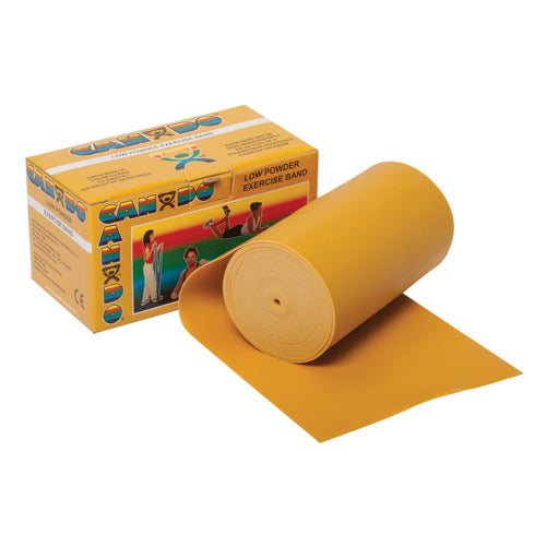 Cando Exercise Band Gold XXX-Heavy 6-Yard Roll for Rehab