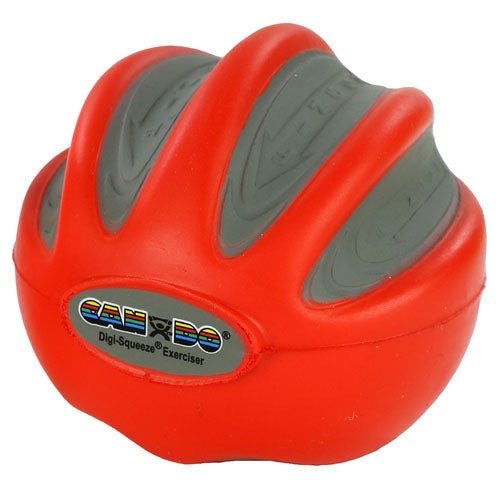 CanDo Digi-Squeeze Hand Exer Red Med Size Light Strength Ball