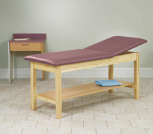 Treatment Table Flat Top w/Shelf 27 Wide for Clinics