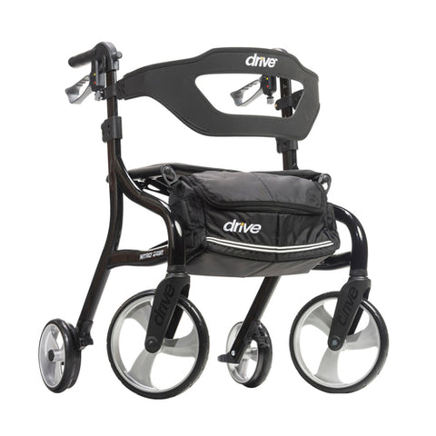 Nitro Sprint Rollator Tall Black for Comfort and Stability