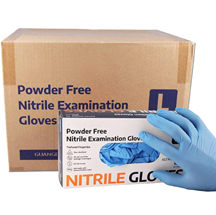 Nitrile Exam Gloves Medium 100/bx 10 Bxs/case Medical Grade