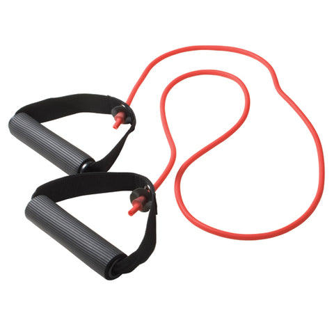 Can-Do Tubing w/Handles 48 Light Red for Workouts