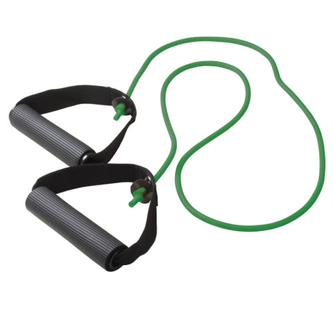 Can-Do Tubing w/Handles 48 Medium Green for Strength Training