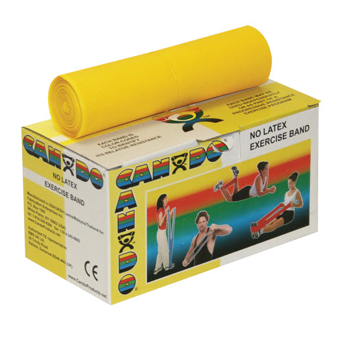 Cando Band Non-Latex Yellow X-Light 6 Yard Exercise Band