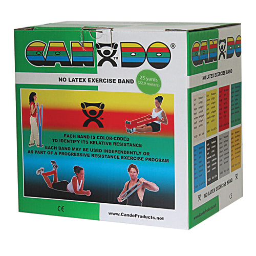 Cando Band Non-Latex Green Medium 25 Yard Exercise Roll