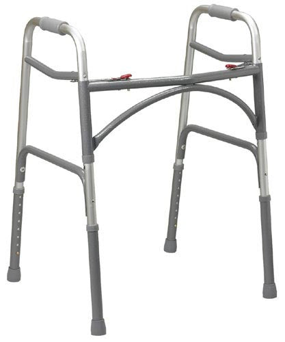 Double Button Extra-Wide Adult Folding Walker Bariatric