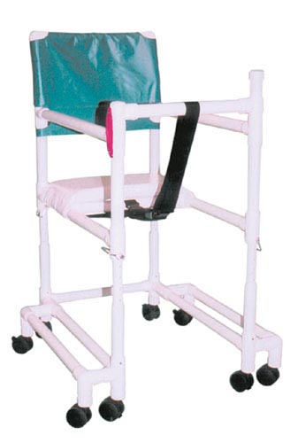 Walker PVC w/Ht Adj Arms & Seat-Tall w/Outriggers