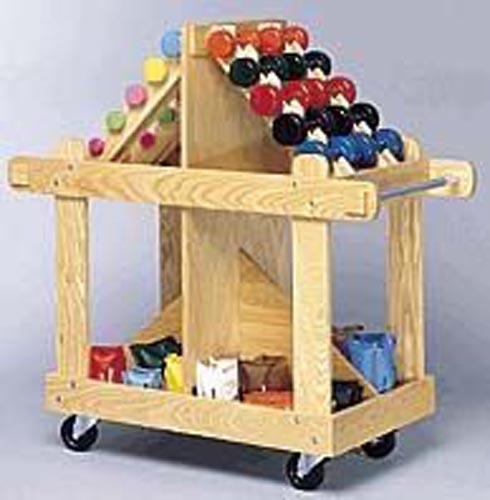 Weight Wagon Mobile Storage Cart with Heavy Duty Casters