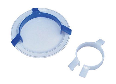 Food Bumper Plastic Blue for Easy Self Feeding Plates