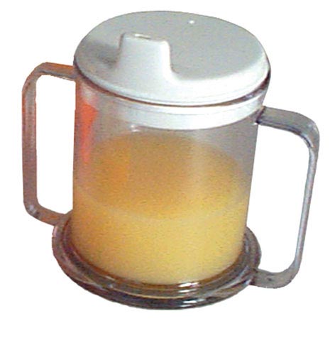 Mug Double-Handed w/Lid for Easy Spill-Free Drinking