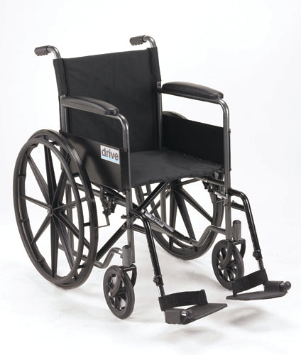 Wheelchair 18 W Fixed Full Arms & Swingaway Det Footrests