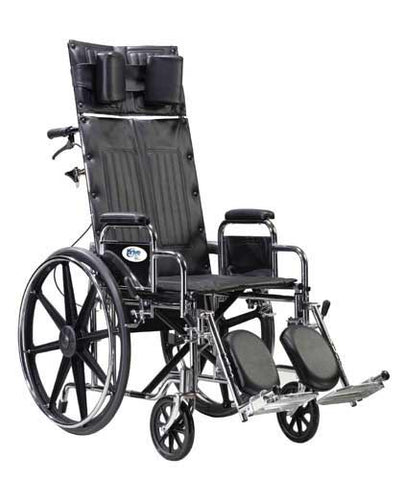 Wheelchair Full Reclining 22 W Removable Desk Arms Comfort