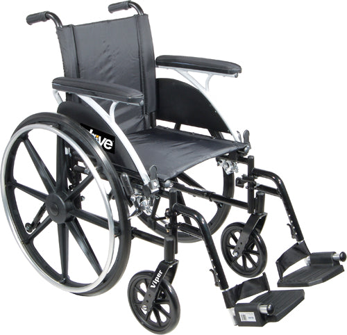 Wheelchair Viper w/Flip Back Desk Arms 14 Elev Legrests