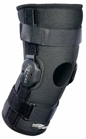 Hinged Knee Support Sleeve w Open Popliteal & Horseshoe XS