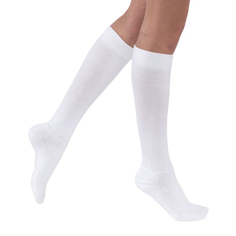 Jobst Activewear 30-40 Knee-Hi Socks White Large Full Calf