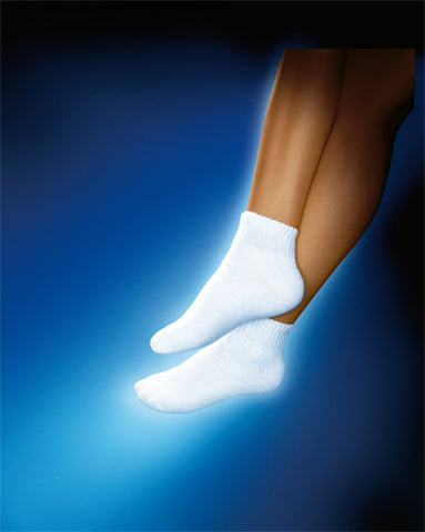 Sensifoot Mini Crew Socks White Medium for Comfortable Wear