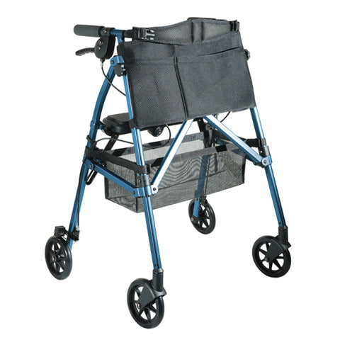 EZ Fold-N-Go Rollator - Cobalt Blue for Easy Portability