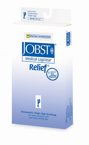 Jobst Relief 30-40 Thigh-Hi Beige XL Compression Hosiery