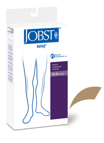 Jobst Relief 30-40 Thigh-Hi OT Beige Small Compression Hosiery