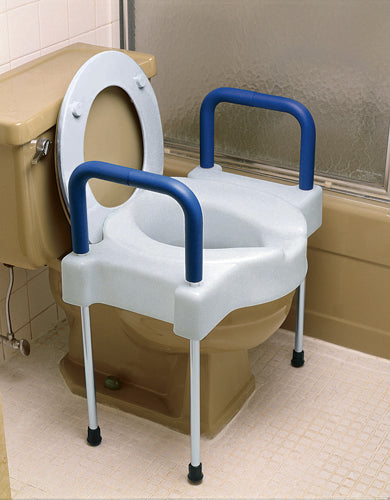 Tall-Ette Elevated Toilet w Legs X-Wide 400 lb Alum Frame