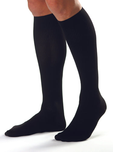 Jobst For Men 15-20 Knee-Hi Black Medium Pair Socks