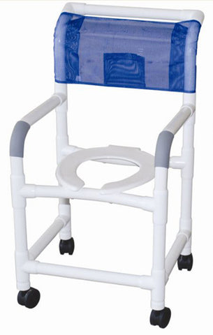 Shower Chair PVC w/Casters 18 Internal Width Custom MJM