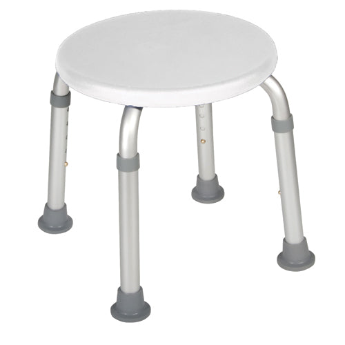 Bath Stool - Round White by Drive for Narrow Tubs