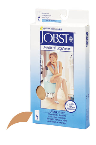 Jobst UltraSheer 15-20 mmHg CT K/H Medium Sun Bronze Stockings