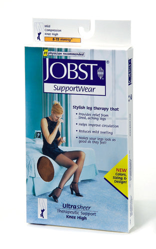 Jobst Ultrasheer 8-15 mmHg Pantyhose Black Plus Size