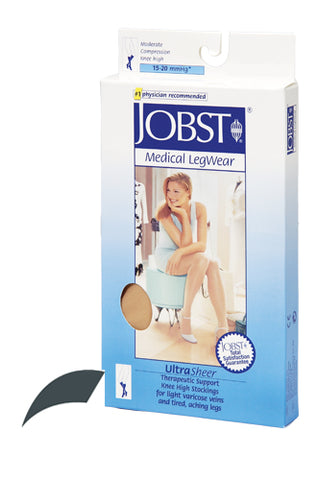 Jobst Ultrasheer 15-20mmHg Knee Hi Small Pr Antracite