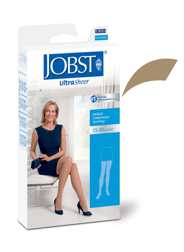 Jobst Ultrasheer 15-20mmHG Thigh Hi Small Pr Honey