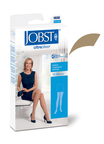 Jobst Ultrasheer 15-20mmHG Thigh Hi Small Pr Honey