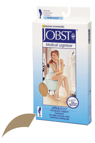 Jobst Ultrasheer 15-20mmHG Pantyhose Honey Medium Size