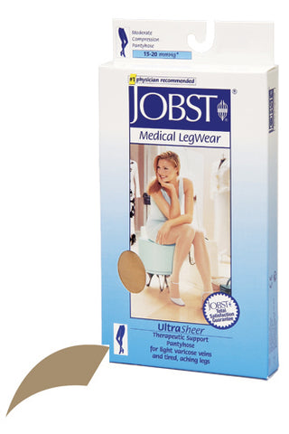 Jobst Ultrasheer 15-20mmHG Pantyhose Honey XL Size