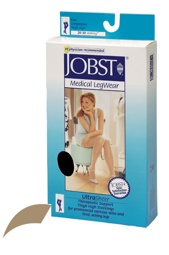 Jobst Ultrasheer 20-30mmHG Thigh Hi Small Pr Honey