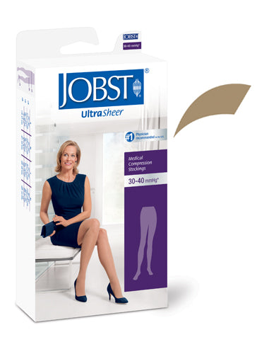 Jobst Ultrasheer 30-40 mmHg Pantyhose Honey Large Size