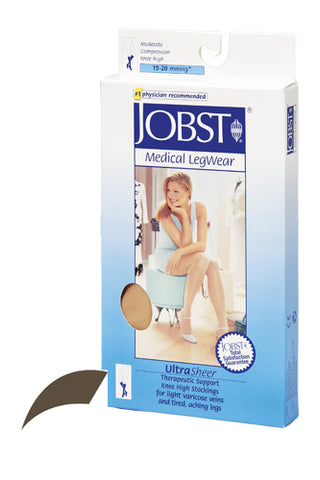 Jobst Ultrasheer 15-20mmHg Knee Hi Small Pr Espresso Stockings