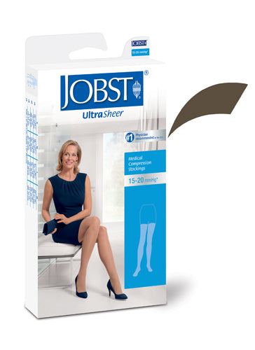 Jobst Ultrasheer 15-20mmHG Thigh Hi Small Espresso Pair