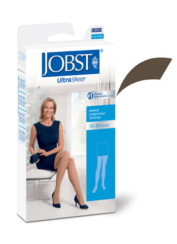 Jobst Ultrasheer 15-20mmHG Thigh Hi Small Espresso Pair