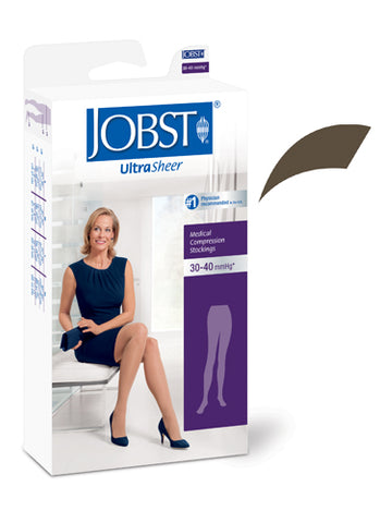 Jobst Ultrasheer 30-40 mmHg Pantyhose Espresso Large Size