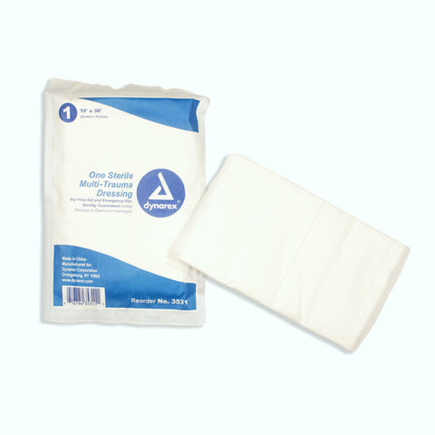 Multi Trauma Dressing Sterile 10 x 30 Each for First Aid