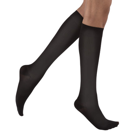 Jobst soSoft Socks KneeHigh 15-20 mmHg Black Medium Pair